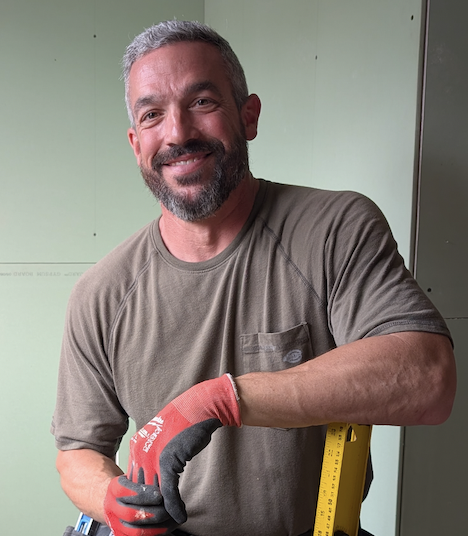 Rich on a renovation job site
